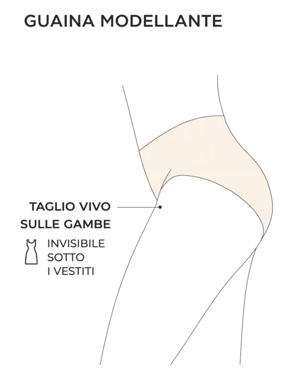 Guaina Modellante in microfibra taglio vivo invisibile | Charme - immagine 3
