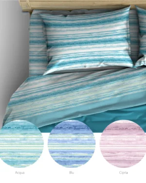 Completo Lenzuola Matrimoniali 100% Cotone - Shabby Toronto