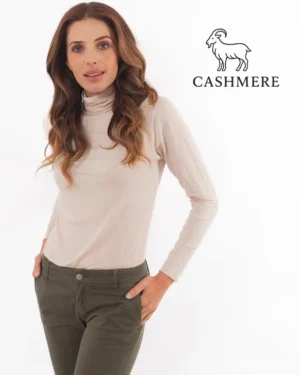 Maglia Dolcevita Donna in Cashmere e Tencel™- Ecosostenibile