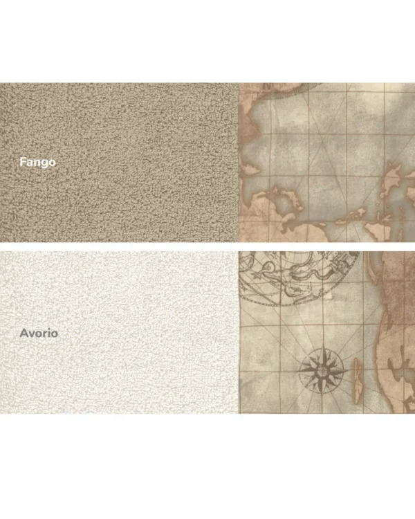 Set Asciugamani in Spugna 1+1 con balza stampata Lovely Shabby - immagine 3