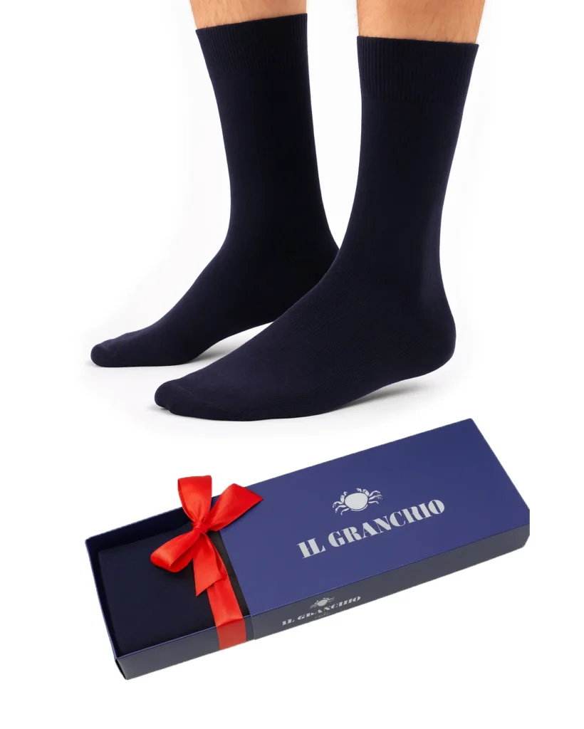 Calze uomo corte IlGranchio Caldo Cotone | Kit 3 paia Tinta Unita