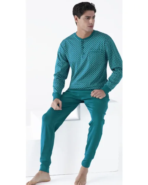 Pigiama Uomo Calibrato Pigiamiamoci in Caldo Cotone 4074