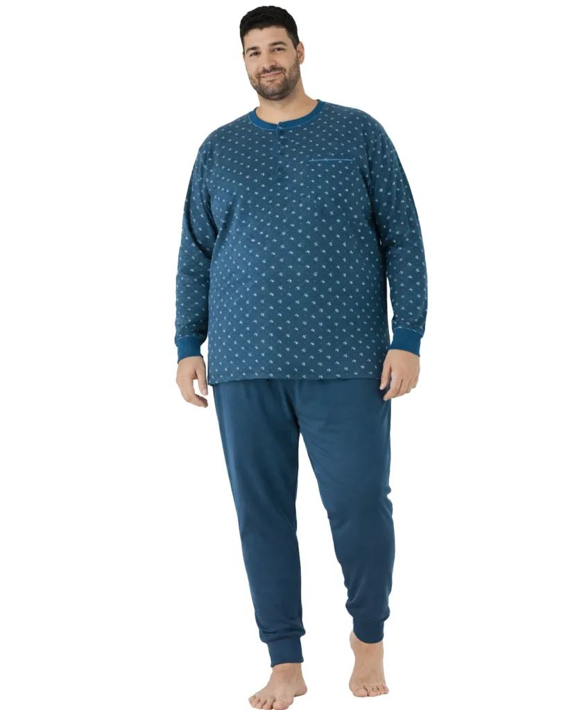Pigiama Uomo Calibrato Pigiamiamoci in Caldo Cotone 4074