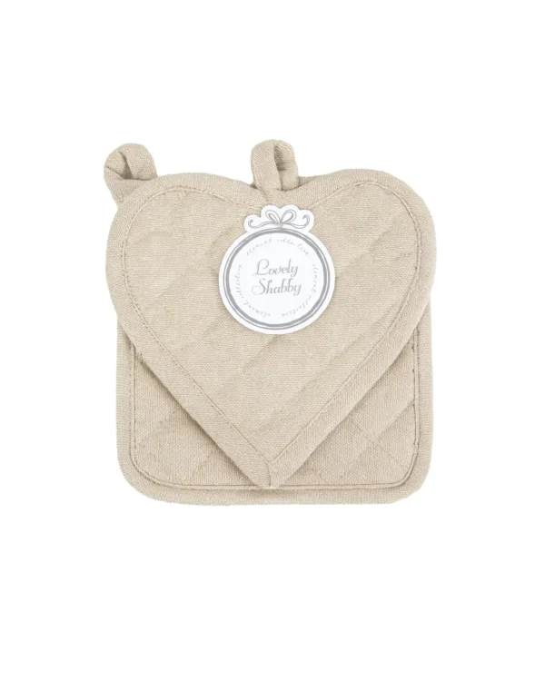 Coppia di Presine Cucina Lovely Shabby – Cuore & Quadrata - immagine 2