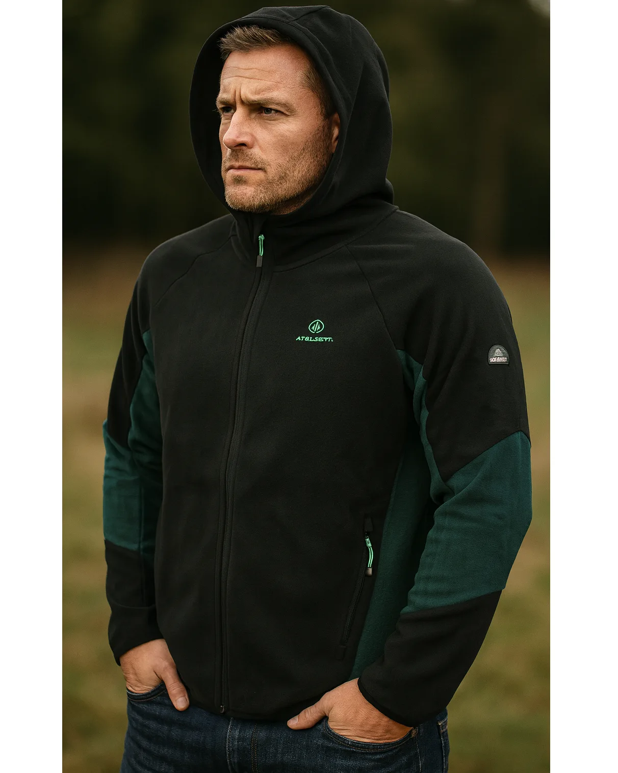 Giacchetto in Micropile Uomo con cappuccio e tasche - Athl Dpt. - immagine 4