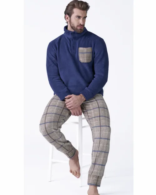 Pigiama Uomo in Pile Coral Invernale – Karelpiù