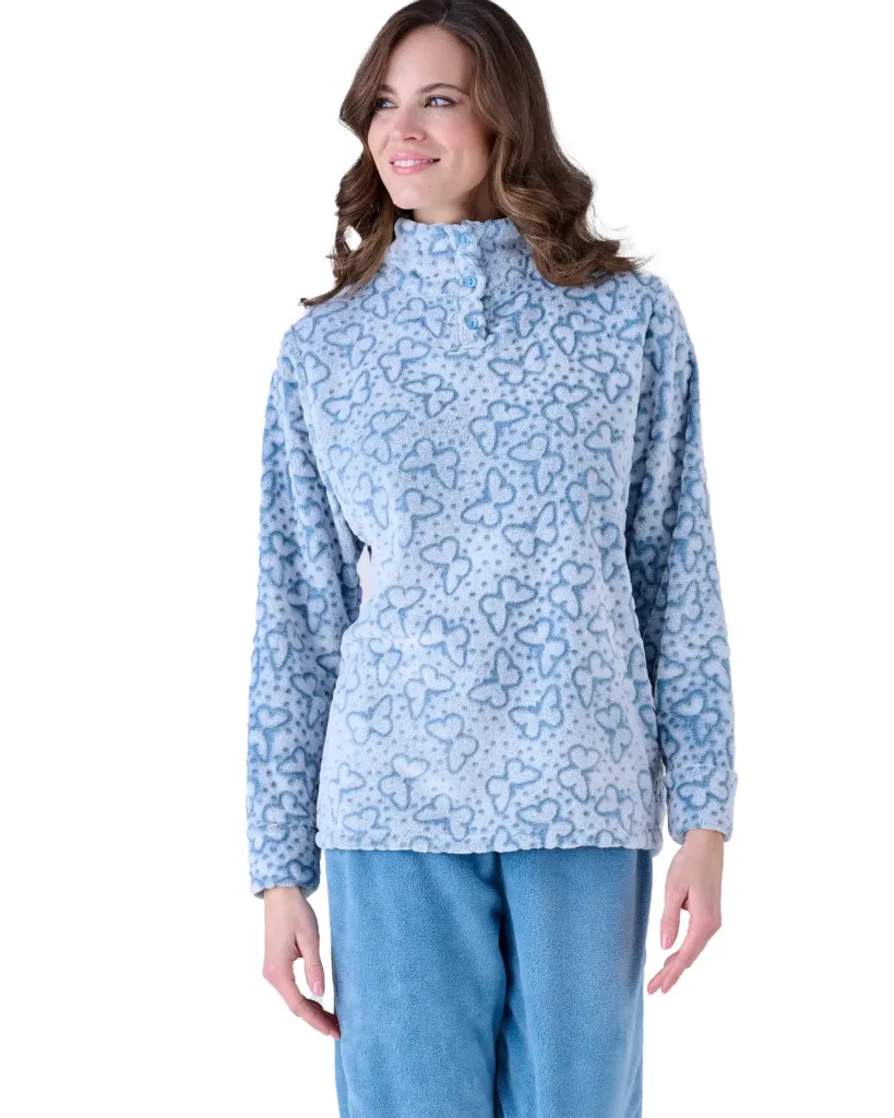 Pigiama Donna in Pile Coral Pigiamiamoci – Collo Alto 3426