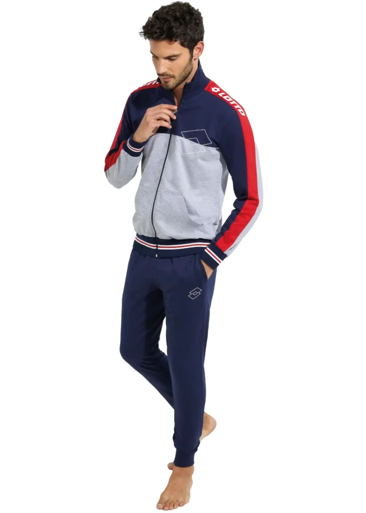 Tuta Uomo Cotone Garzato Lotto Leggera 159