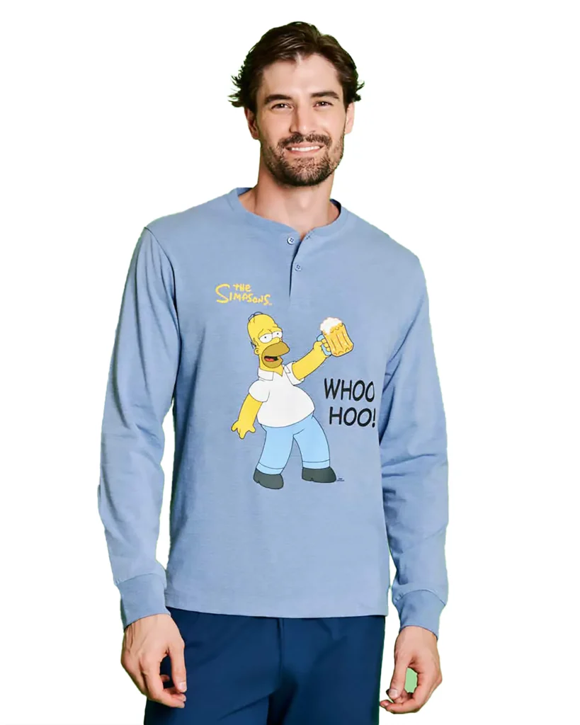 Pigiama Cotone Leggero Uomo – Homer Simpson