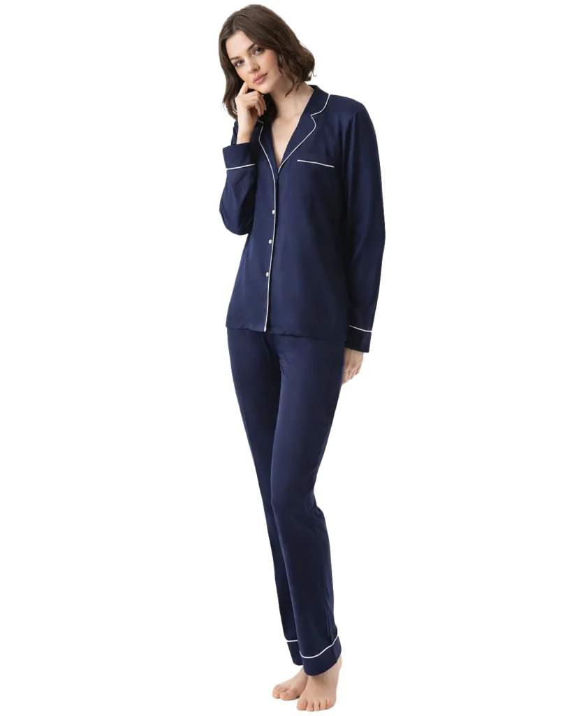 Pigiama Donna Jadea in Viscosa Leggera | Elegante a Giacca