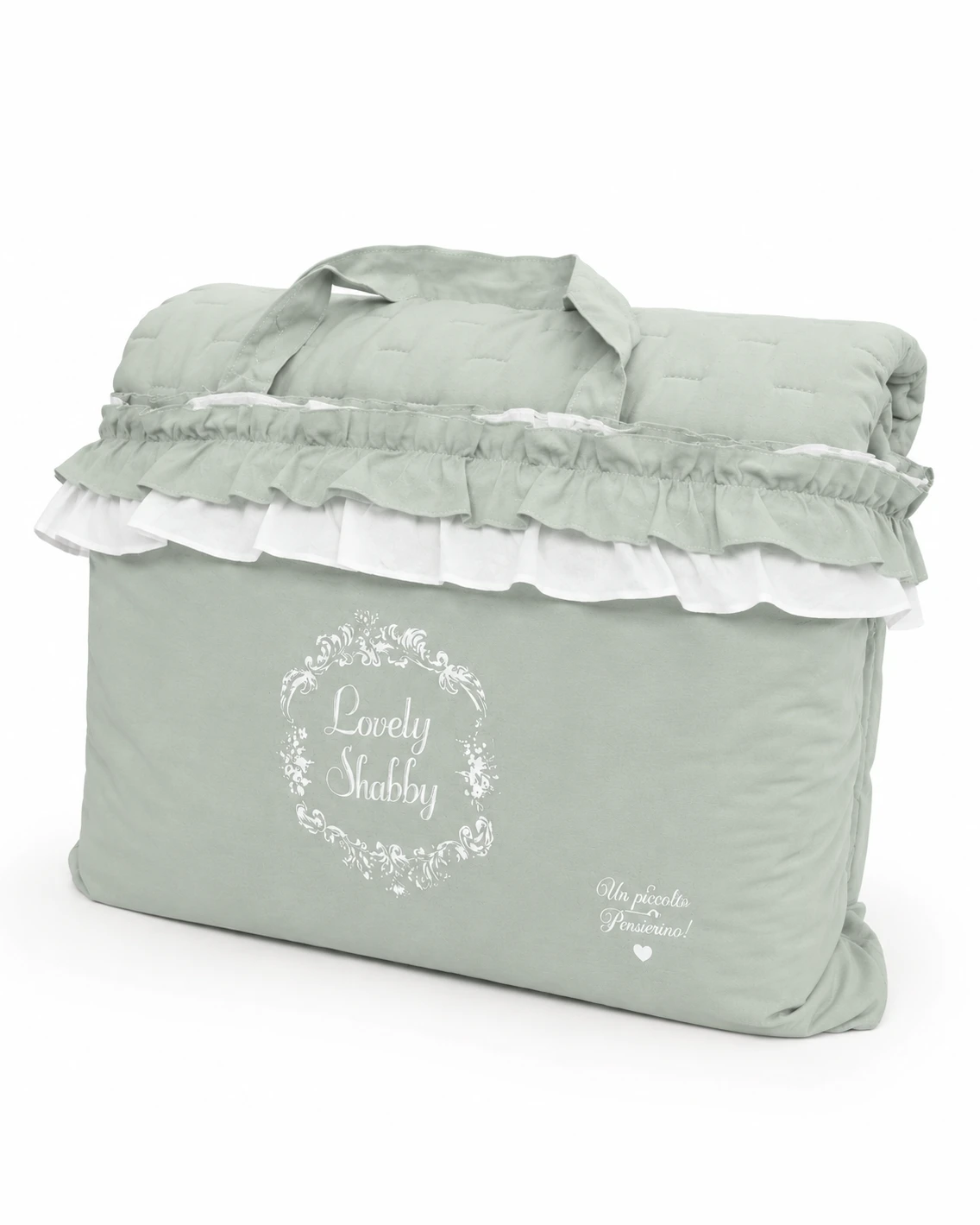 Trapuntino Matrimoniale 2p Primaverile Verde | Lovely Shabby - immagine 2