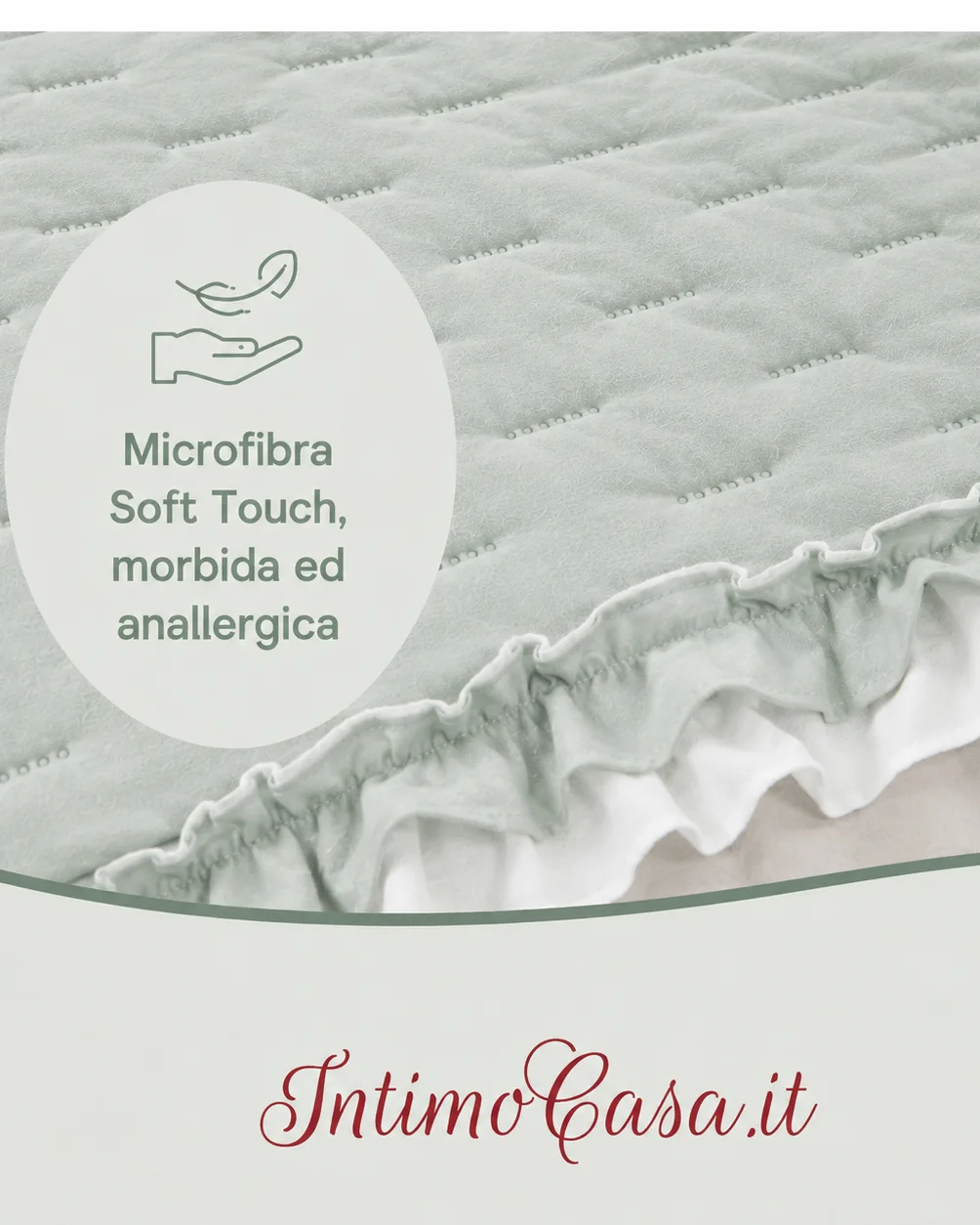 Trapuntino Matrimoniale 2p Primaverile Verde | Lovely Shabby - immagine 3