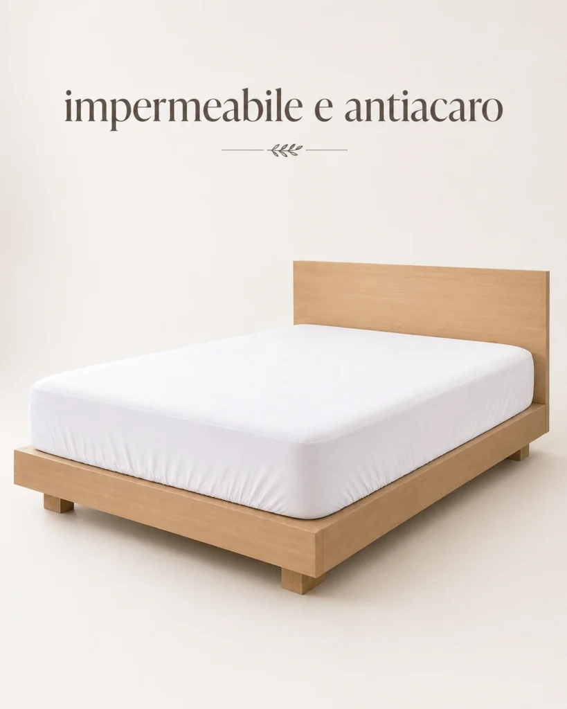 Coprimaterasso Antiacaro Impermeabile Angoli Maxi 30cm